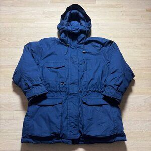 Eddie Bauer Snowline Down Fill Hooded Parka Jacket Size L Vintage Puffer Coat
